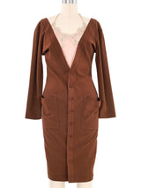 Jean Paul Gaultier Layered Slip Coat Dress Dress arcadeshops.com