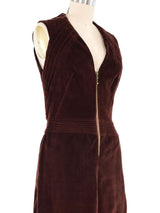 Bruce Brown Zip Front Corduroy Dress Dress arcadeshops.com