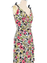 1940s Floral Gown Dress arcadeshops.com