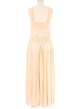 2008 Bottega Veneta Gathered Peach Gown Dress arcadeshops.com