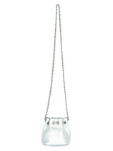 Moschino Silver Leather Bucket Bag Accessory arcadeshops.com