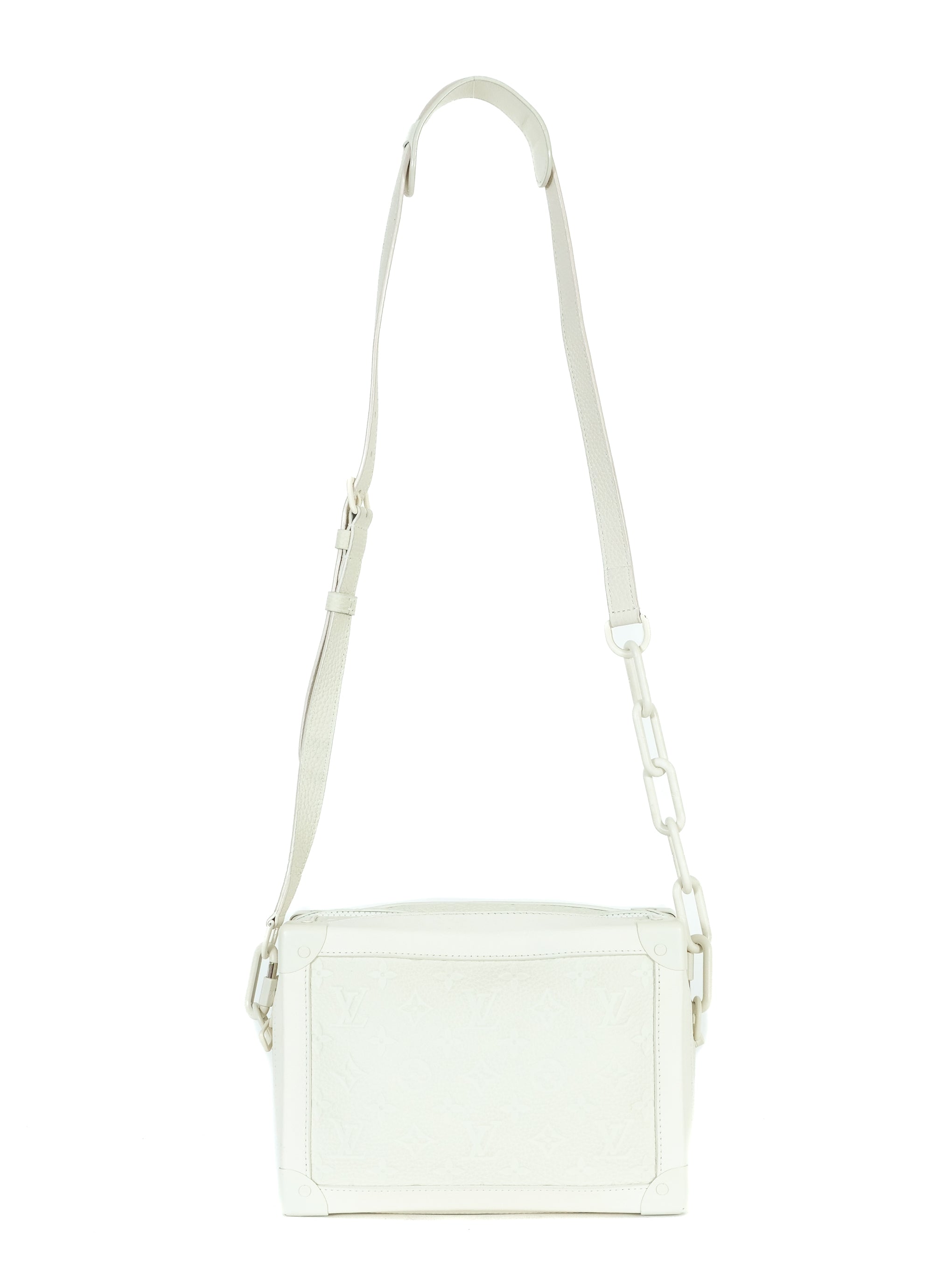 2018 Louis Vuitton White Monogram Soft Trunk Bag