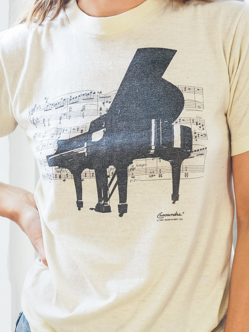 1981 Piano Tee T-Shirt arcadeshops.com