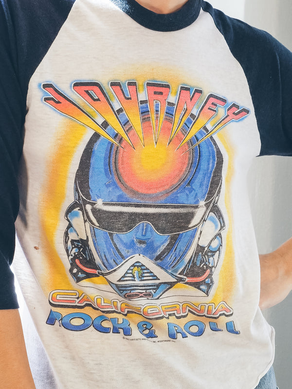 1983 Journey California Rock & Roll Raglan Tee T-Shirt arcadeshops.com