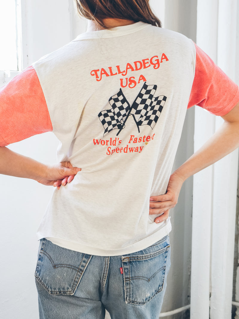 1980s Talladega Speedway Graphic Tee T-Shirt arcadeshops.com