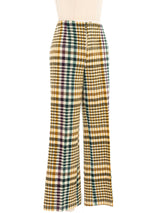 Multicolor Wool Houndstooth Trousers Bottom arcadeshops.com