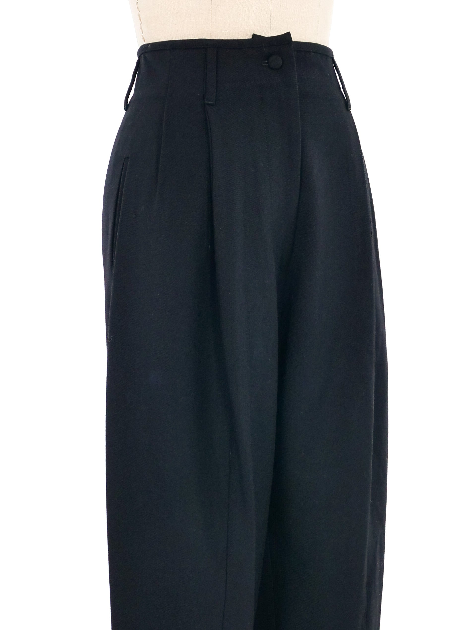 パンツ JeanPaul GAULTIER FW25 PANTS WITH STIRRUP (TR003 W00200) Jean Paul Gaultier - Jean Paul Gaultier | The Black Stirrup