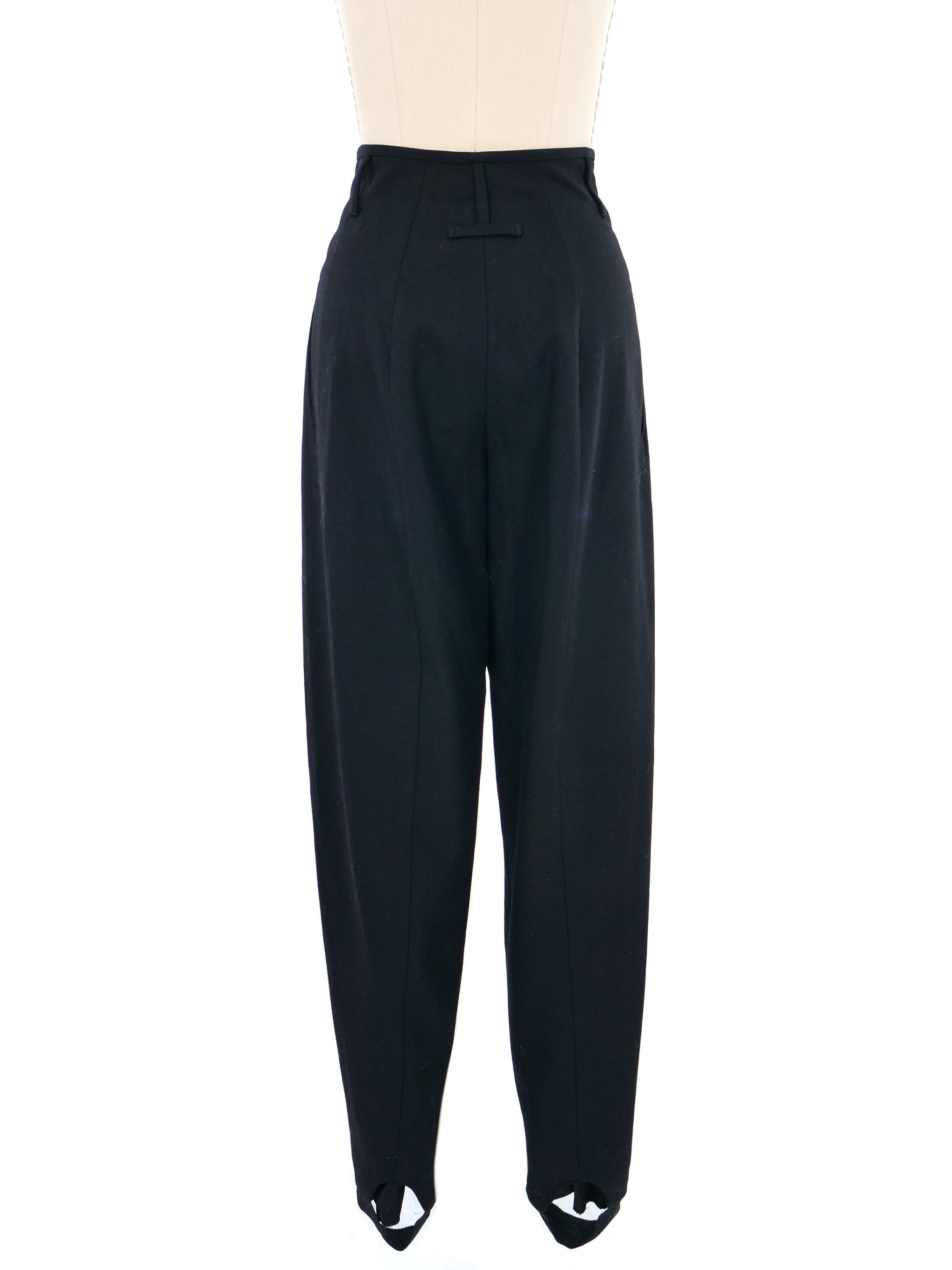 パンツ JeanPaul GAULTIER FW25 PANTS WITH STIRRUP (TR003 W00200) 2000s Jean Paul Gaultier High Waist Stirrup Trousers