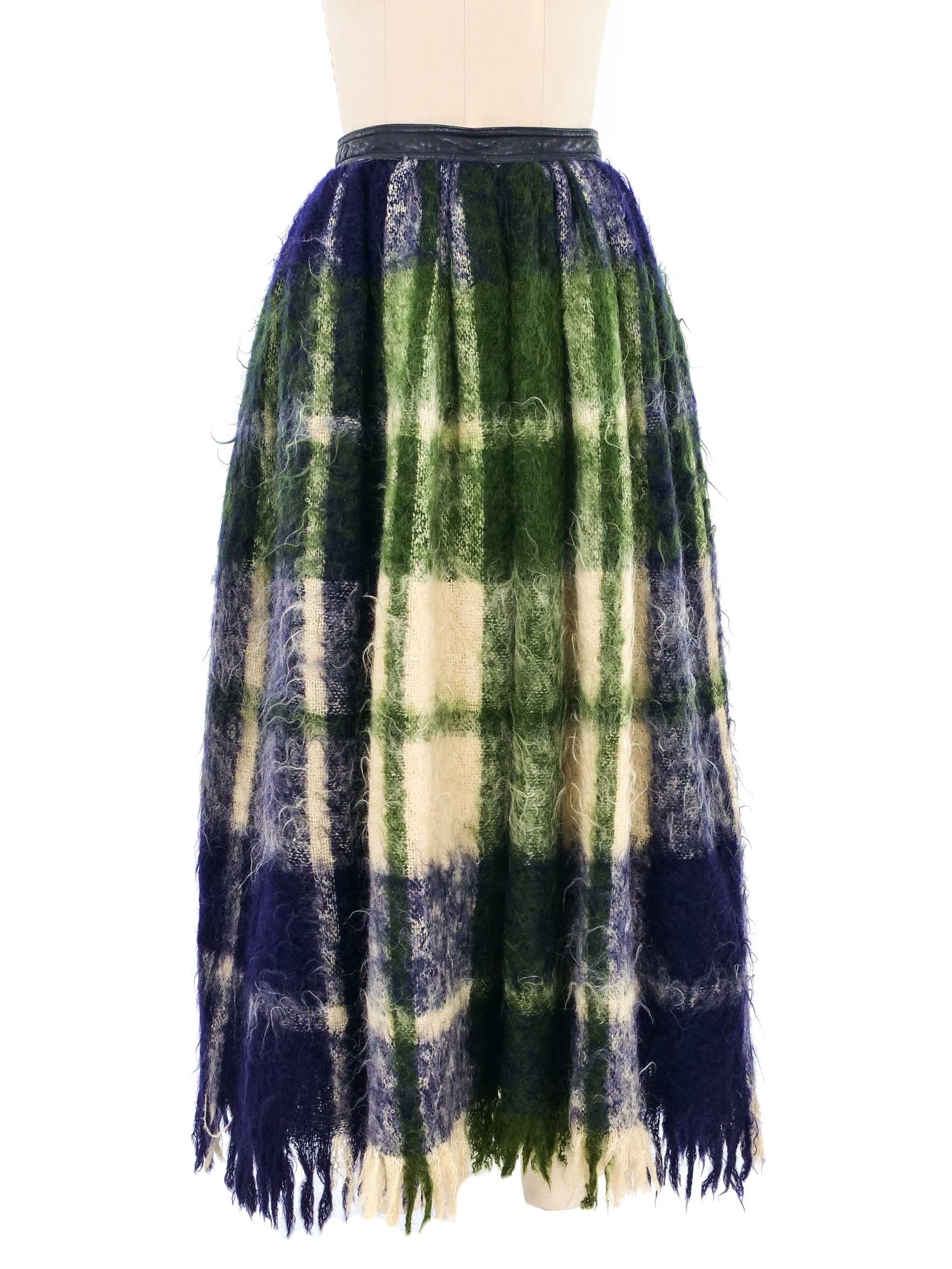 Bonnie Cashin Mohair Check Skirt