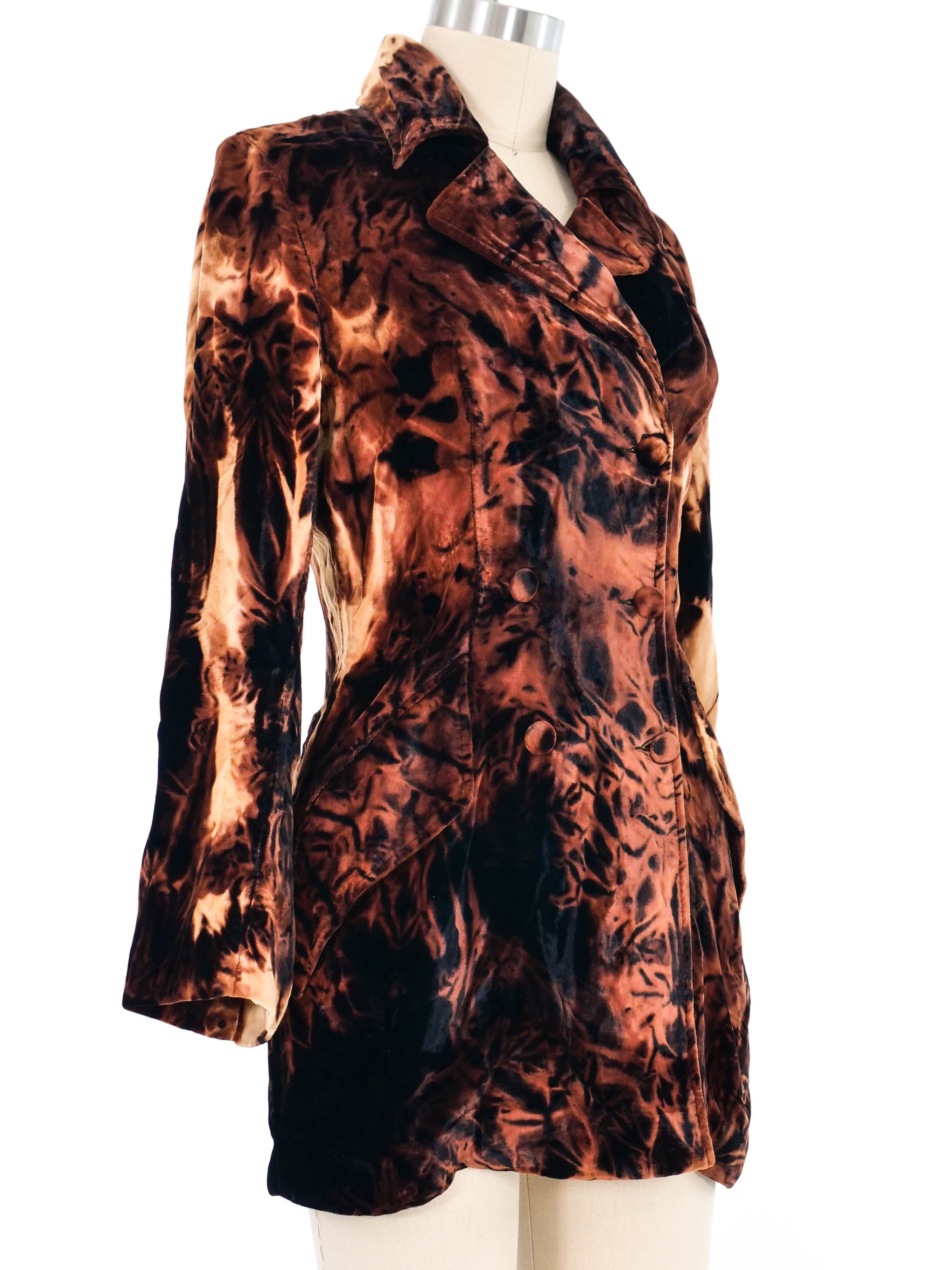 Plein Sud Tie Dye Velvet Jacket