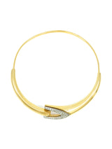 Givenchy Crystal Wishbone Collar Necklace Accessory arcadeshops.com