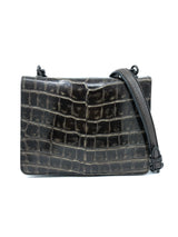 2017 Bottega Veneta Embossed Crocodile Accordion Chain Bag Accessory arcadeshops.com