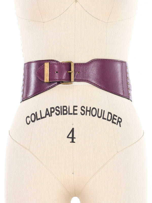 1990s Alaia Plum Corset Belt Accessory arcadeshops.com