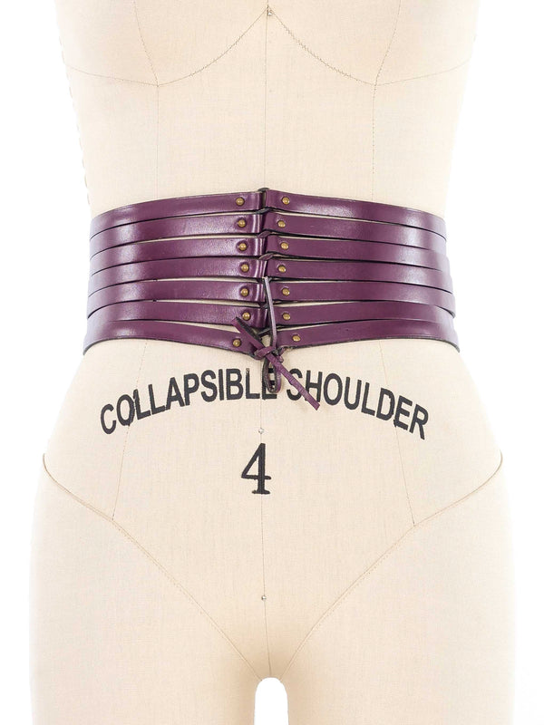 1990s Alaia Plum Corset Belt Accessory arcadeshops.com