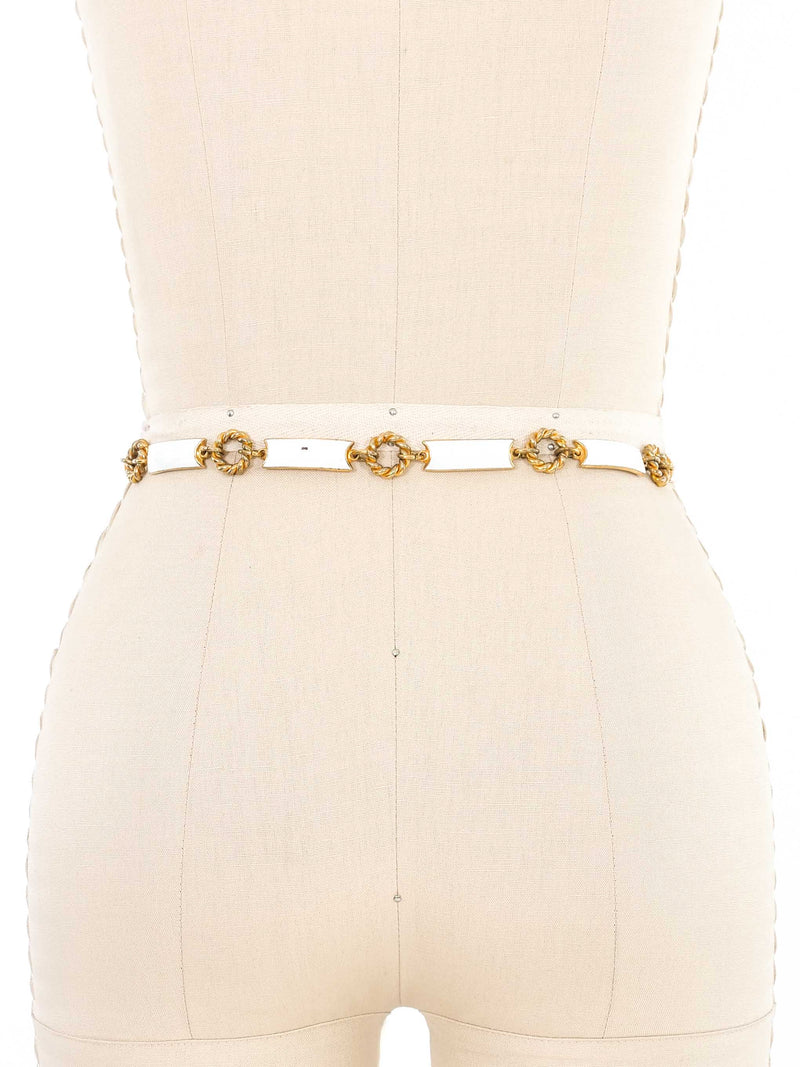 Gucci Enamel Accented Chain Belt Accessory arcadeshops.com