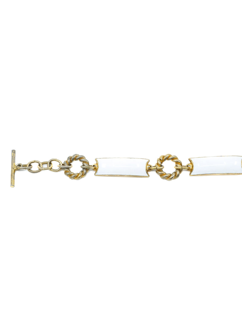 Gucci Enamel Accented Chain Belt Accessory arcadeshops.com