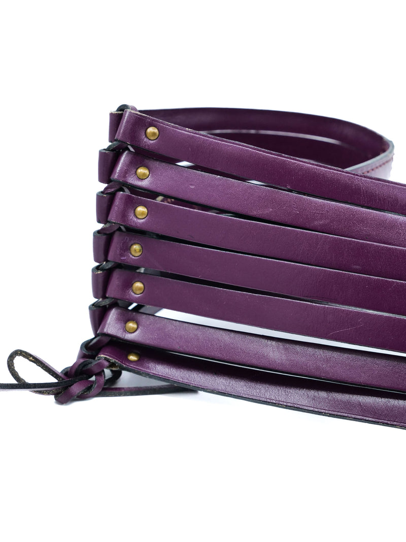 1990s Alaia Plum Corset Belt Accessory arcadeshops.com