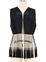 Dolce & Gabbana Beaded Fringe Vest Jacket arcadeshops.com