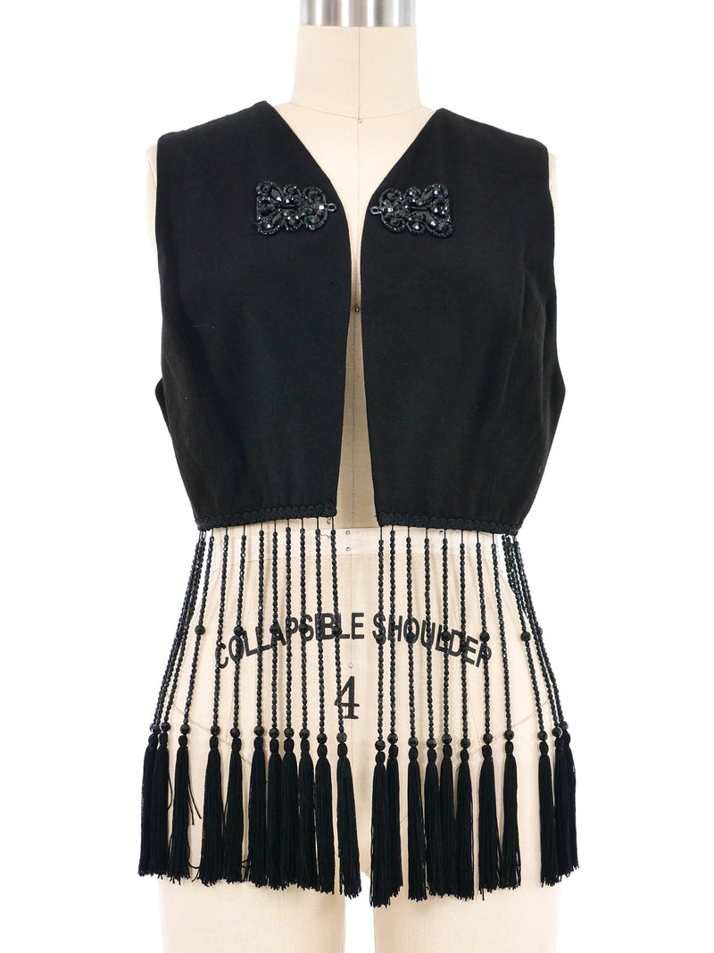 Dolce & Gabbana Beaded Fringe Vest Jacket arcadeshops.com