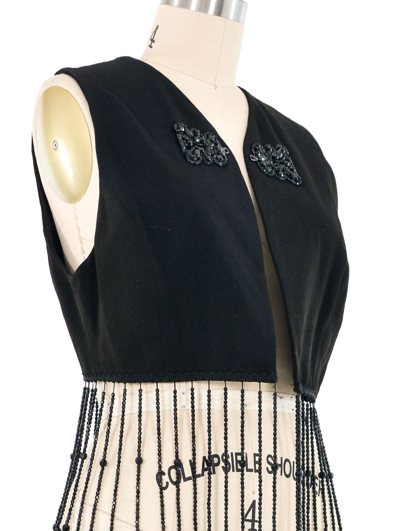 Dolce & Gabbana Beaded Fringe Vest Jacket arcadeshops.com