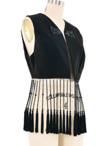 Dolce & Gabbana Beaded Fringe Vest Jacket arcadeshops.com