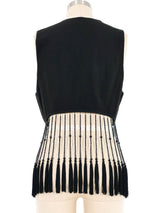 Dolce & Gabbana Beaded Fringe Vest Jacket arcadeshops.com