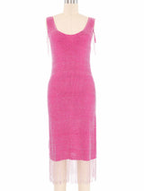 Young Sook Hahn Pink Embellished Fringe Dress Dress arcadeshops.com