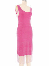 Young Sook Hahn Pink Embellished Fringe Dress Dress arcadeshops.com