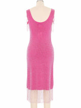 Young Sook Hahn Pink Embellished Fringe Dress Dress arcadeshops.com