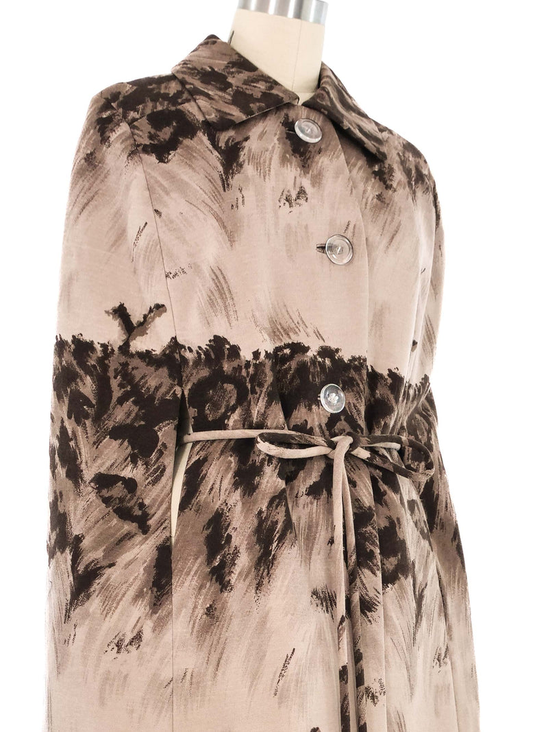 La Mendola Printed Cape Coat Outerwear arcadeshops.com