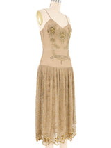 Young Sook Hahn Gold Embellished Tulle Dress Dress arcadeshops.com