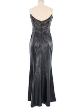 2000 Thierry Mugler Embellished Leather Corset Dress Dress arcadeshops.com