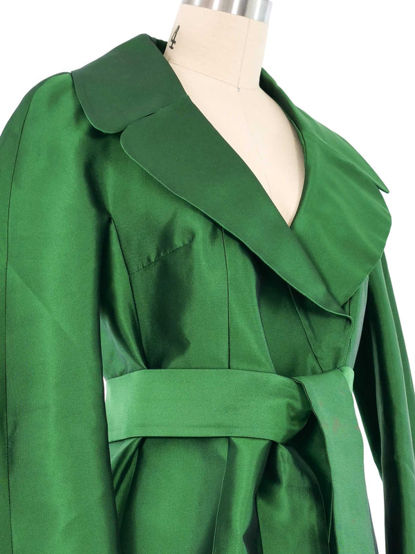 2000s Dolce & Gabbana Emerald Silk Jacket Jacket arcadeshops.com