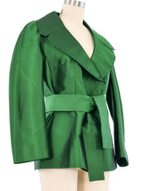 2000s Dolce & Gabbana Emerald Silk Jacket Jacket arcadeshops.com