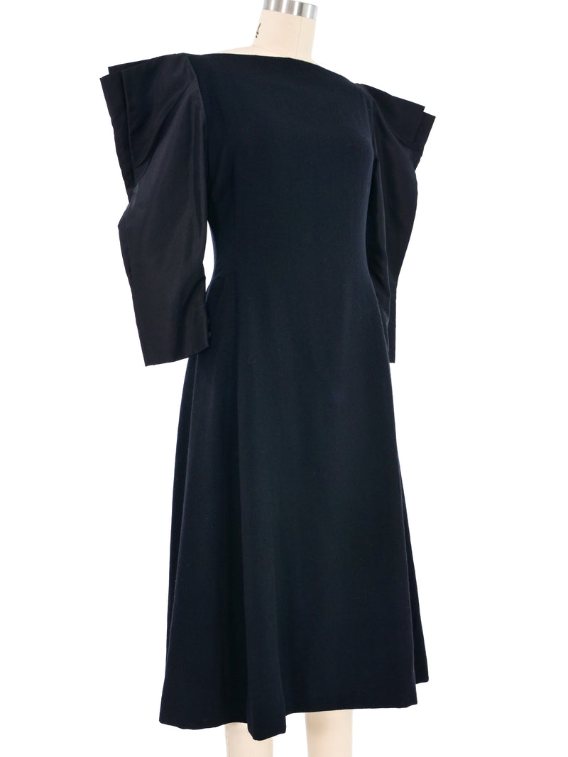 Pauline Trigere Architectural Shoulder Dress Dress arcadeshops.com