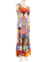 2010 Issey Miyake Pleats Please Sleeveless Printed Dress Dress arcadeshops.com