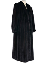 Chocolate Mink Maxi Coat Outerwear arcadeshops.com