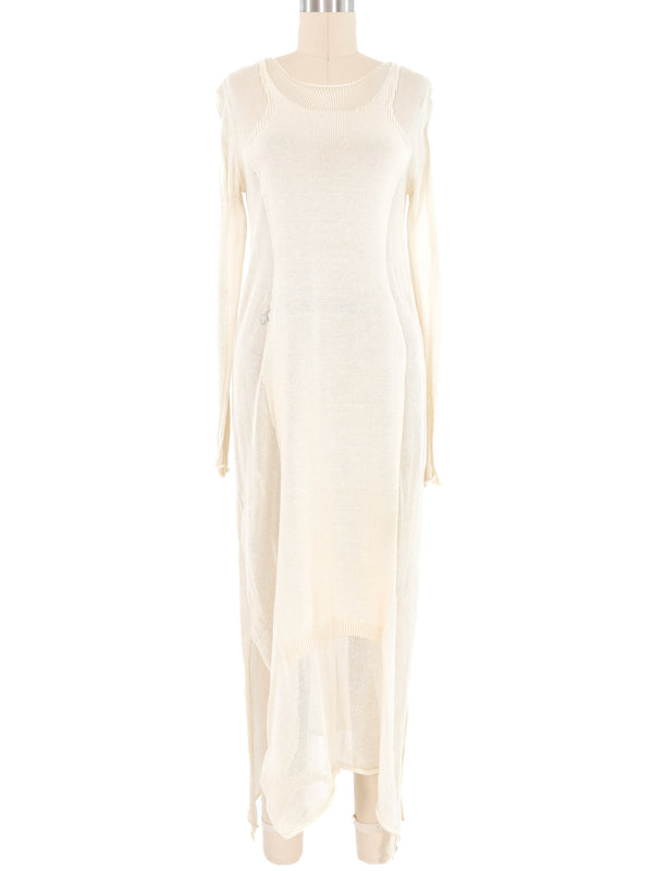 Jean Paul Gaultier Trompe L'Oeil Knit Maxi Dress Dress arcadeshops.com