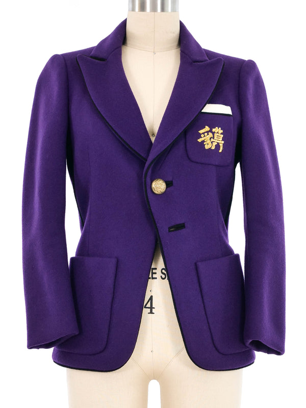 2007 Balenciaga Purple Military Blazer Jacket arcadeshops.com