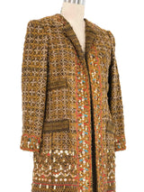 2010 Oscar de la Renta Sequin Accented Embroidered Jacket Jacket arcadeshops.com