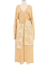 1997 Comme des Garcons Gold Lace Embroidered Ensemble Suit arcadeshops.com