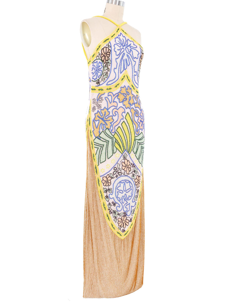 Young Sook Hahn Embellished Halter Gown Dress arcadeshops.com