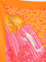 Hermes A Contre-Courant Koi Fish Silk Scarf Accessory arcadeshops.com