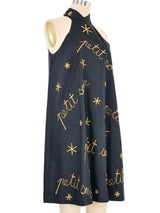 Franck Sorbier Embroidered Silk Cocktail Dress