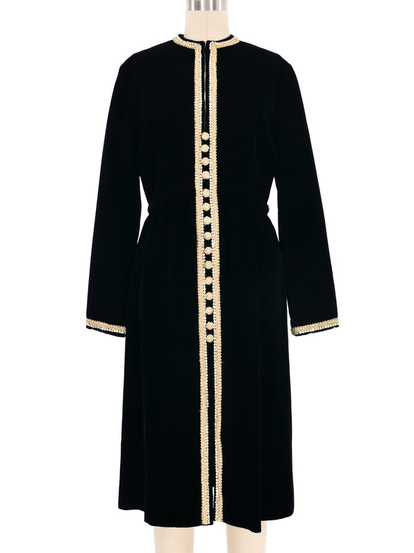 1960s Malcolm Starr Velvet Dress