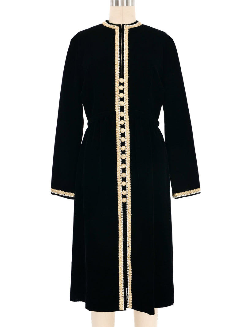 1960s Malcolm Starr Velvet Dress