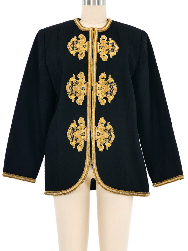 Embellished Quilted Evening Jacket