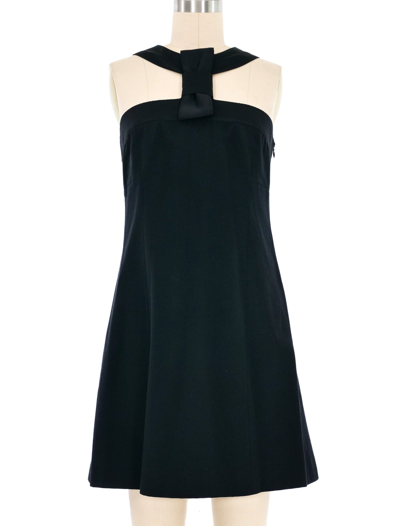 moschino mini dress Moschino Satin Bow Mini Dress