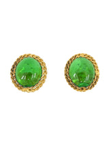 Chanel Green Gripoix Earrings Accessory arcadeshops.com