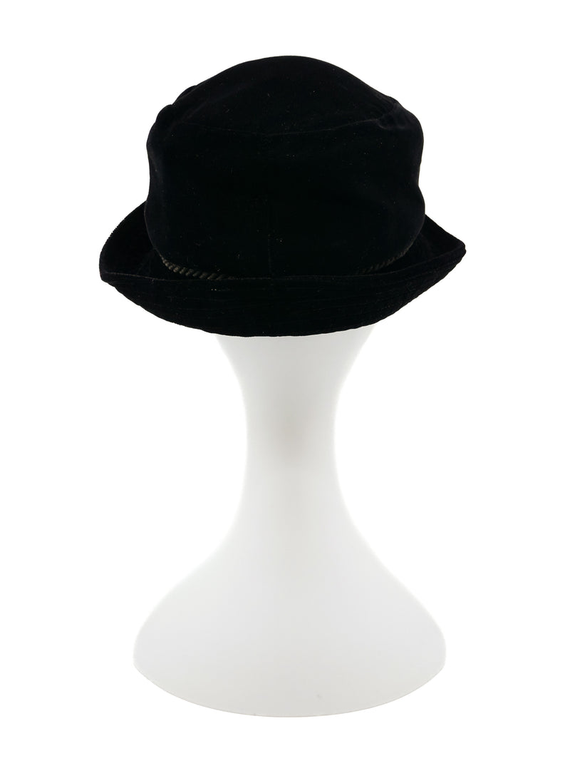 Yves Saint Laurent Velvet Bucket Hat Accessory arcadeshops.com